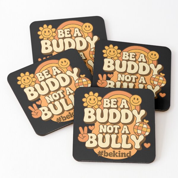 Item preview, Be A Buddy Not A Bully Retro Positive Kindness Design designed and sold by ArtDesignTp.