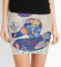 Tuesday Ironing Butterfly Bonnet Lady Mini Skirt