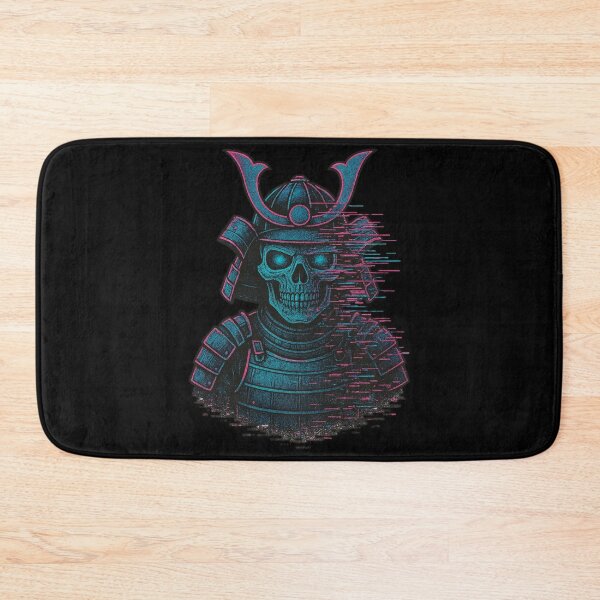 Item preview, Cyber Skull Samurai Neon Warrior | Futuristic Samurai Art | Glitchcore Cyberpunk Aesthetic | Digital Warrior Skull Design designed and sold by OnPointOutfits.