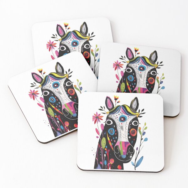 Item preview, f Abstract Funny Horse and flowers designed and sold by Judy'sGoodstuff.
