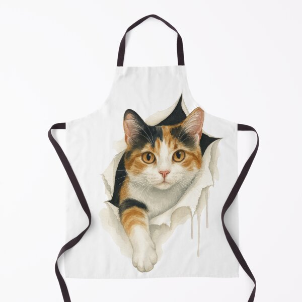 Item preview, Calico Cat Emerging Through Torn Paper designed and sold by juthamas8426.