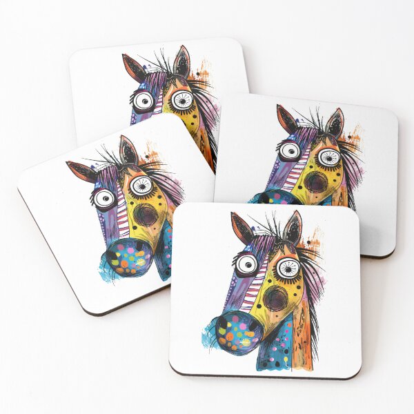 Item preview, Abstract Funny Horse funny eyes designed and sold by Judy'sGoodstuff.