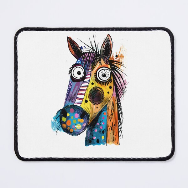 Item preview, Abstract Funny Horse funny eyes designed and sold by Judy'sGoodstuff.