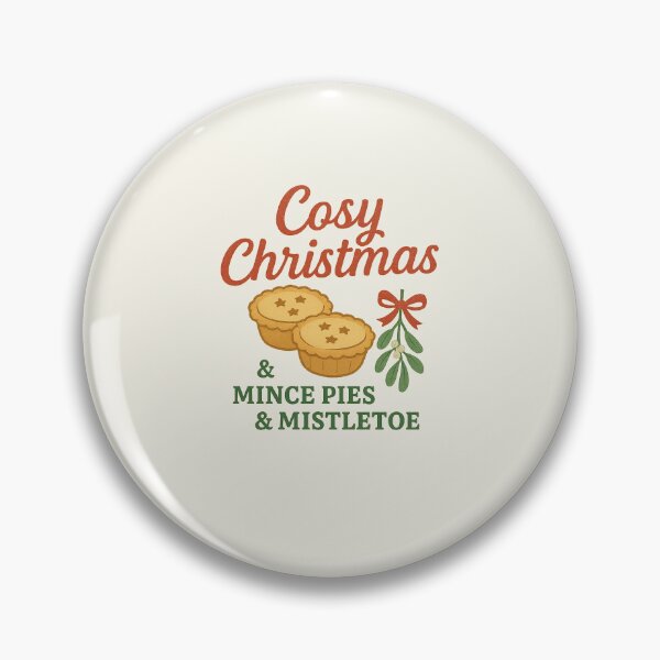 Item preview, Cosy Christmas – Mince Pies & Mistletoe (British Holiday Charm) designed and sold by Novel Works Studio.