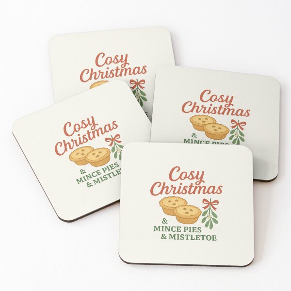 Item preview, Cosy Christmas – Mince Pies & Mistletoe (British Holiday Charm) designed and sold by Novel Works Studio.