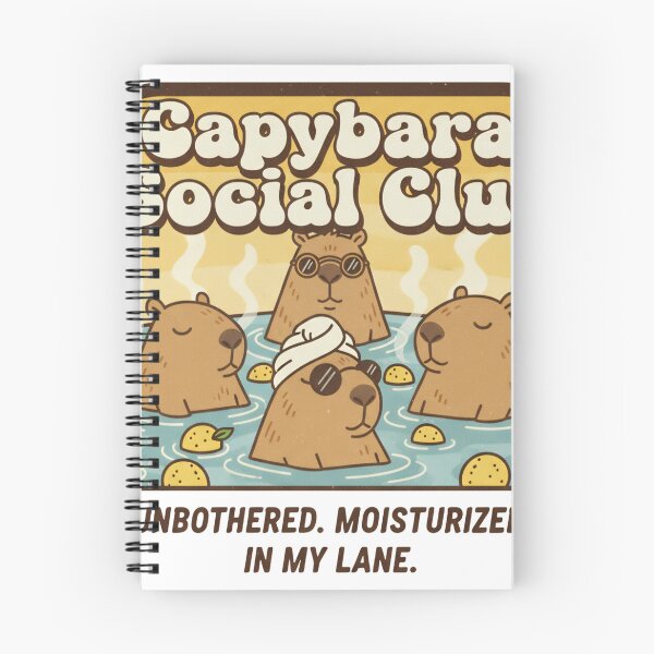 Item preview, Capybara Social Club - Retro & Unbothered designed and sold by Barek532.