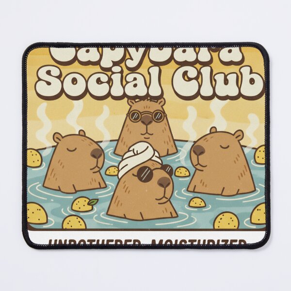 Item preview, Capybara Social Club - Retro & Unbothered designed and sold by Barek532.