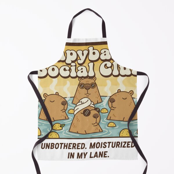 Item preview, Capybara Social Club - Retro & Unbothered designed and sold by Barek532.