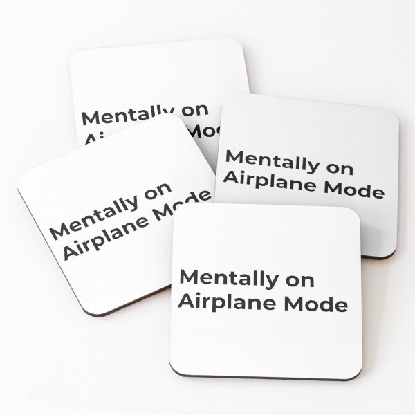 Artikelvorschau, Mental im Flugmodus entworfen und verkauft von Low Social Battery Club.