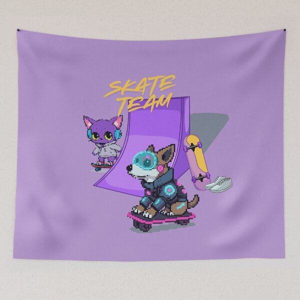 Item preview, Dog and Cat Skaters designed and sold by IREMORHAN.