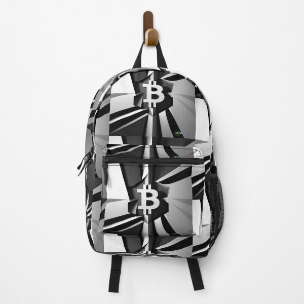 Item preview, Monochrome Crypto Spin – Dynamic Bitcoin Op Art designed and sold by Benito Del Ray.