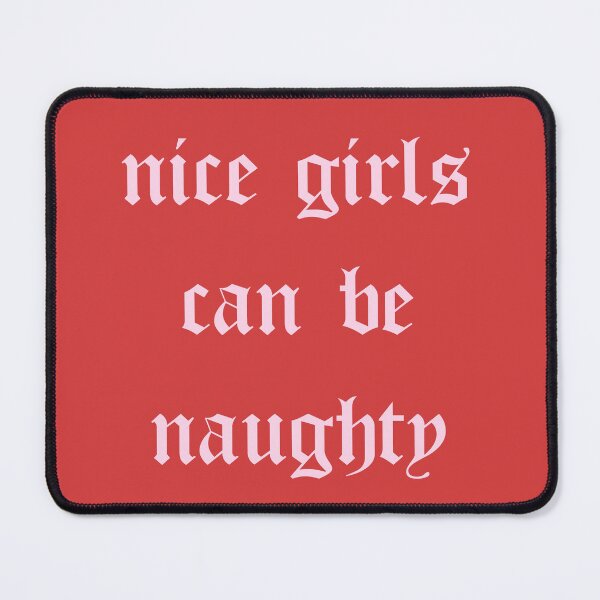 Item preview, Pink Juicy Christmas Nice Girls Can Be Naughty Aesthetic Xmas Quote designed and sold by Creative Brat Design Studio.