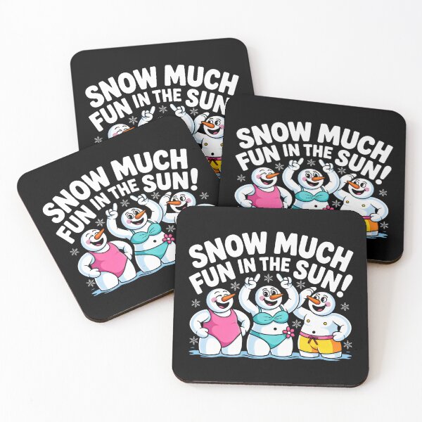 Item preview, Cheerful Snowmen in Swimwear designed and sold by SplashTastic.