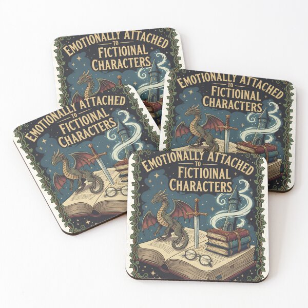 Item preview, Emotionally Attached to Fictional Characters - Fantasy Book Lover designed and sold by Barek532.