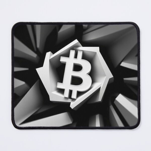Item preview, Radiant Bitcoin Energy – Monochrome Op Art designed and sold by Benito Del Ray.