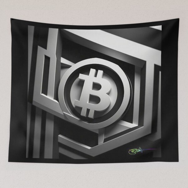 Item preview, Bitcoin Dimension Layers – 3D Op Art Illusion designed and sold by Benito Del Ray.