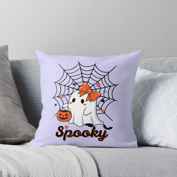 Item preview, Spooky Halloween with Cute Ghost, Bat, and Pumpkin designed and sold by Inkworksbyshery.