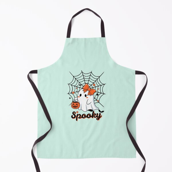 Item preview, Spooky Halloween with Cute Ghost, Bat, and Pumpkin designed and sold by Inkworksbyshery.