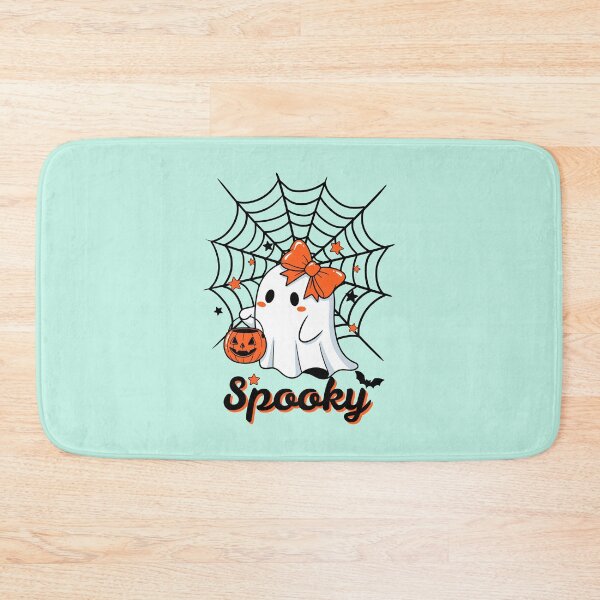 Item preview, Spooky Halloween with Cute Ghost, Bat, and Pumpkin designed and sold by Inkworksbyshery.