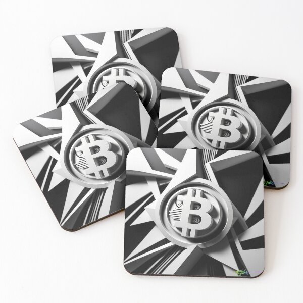 Aperçu de l'œuvre Bitcoin Vector Motion – Op Art moderne créée et vendue par Benito Del Ray.