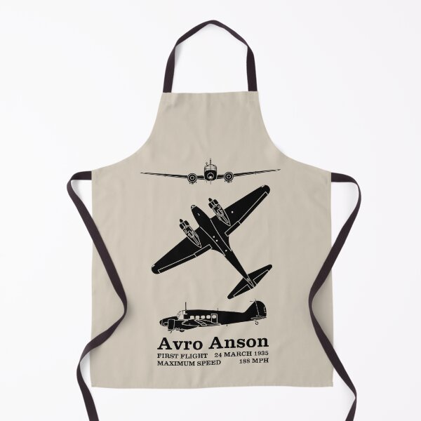 Item preview, Avro Anson British WW2 Plane Silhouettes Infographic designed and sold by MilitaryMart.
