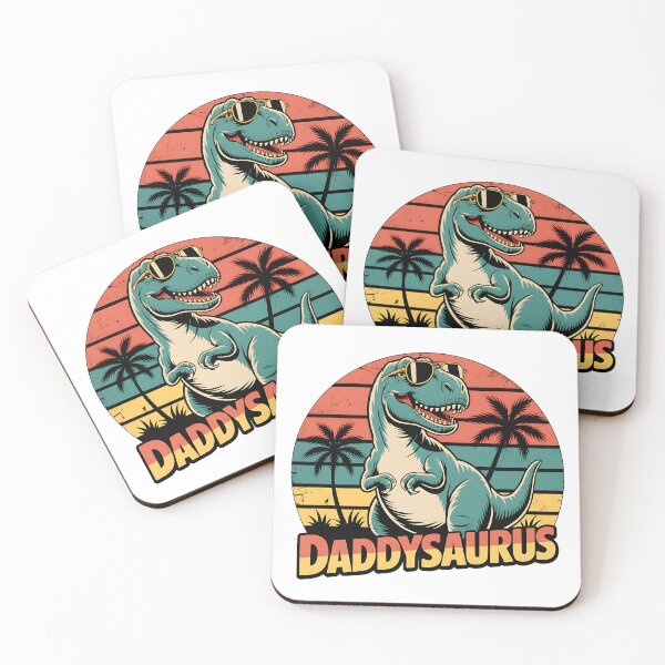 Item preview, Daddysaurus Cool Retro Dinosaur Dad designed and sold by DigitalDream11.