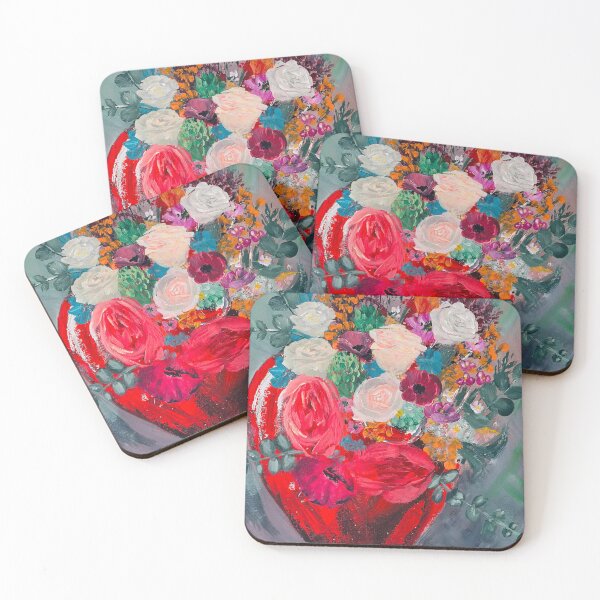 Item preview, heart blooming flowers designed and sold by GabiVrnArt.