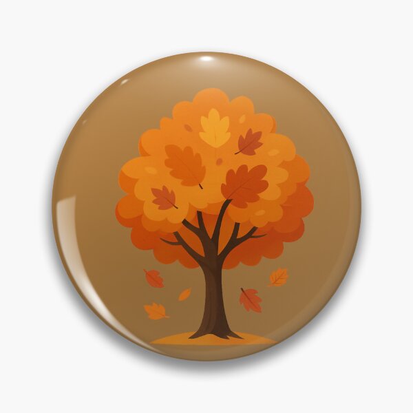 Aperçu de l'œuvre Arbre d'automne doré - Illustration minimaliste et chaleureuse de la saison d'automne créée et vendue par anna2681.