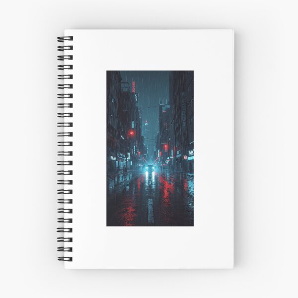 Item preview, Cyberpunk Cityscape at Night – Rainy Streets and Neon Lights designed and sold by Danig7777.