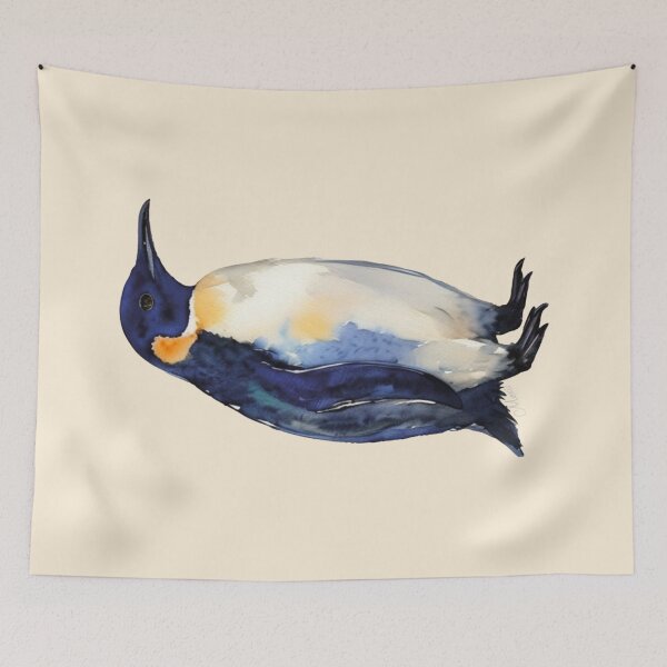 Item preview, Majestic King Penguin Tuxedo Mood designed and sold by MoxisWatercolor.