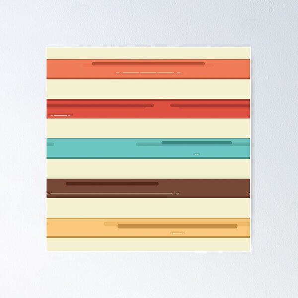 Item preview, Retro Horizontal Stripes designed and sold by PickledPetunia.