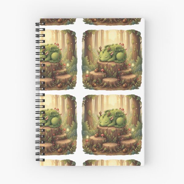 Item preview, Mossy the Forest Dragon – Cozy Woodland Fantasy Art designed and sold by drawing-valley.