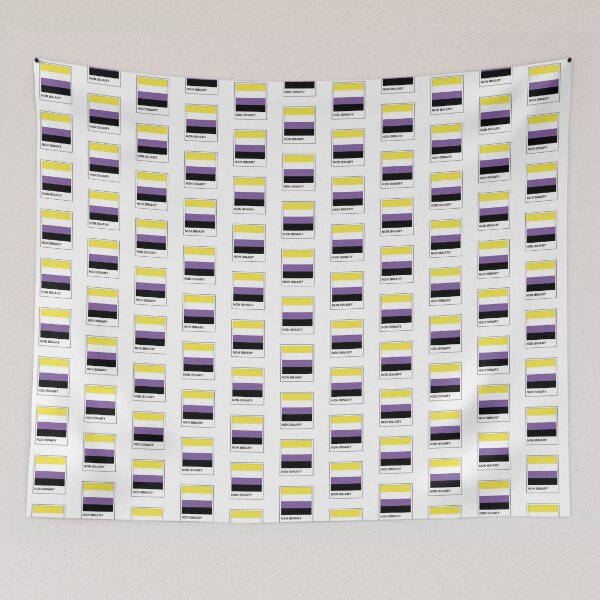 Item preview, Non-binary Flag LGBTQ+ – Pride for Everyday Wear designed and sold by SafeSpace-co.