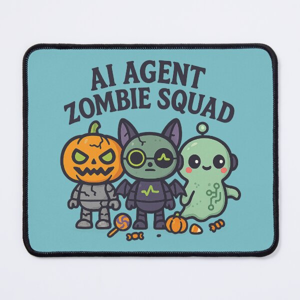 Item preview, AI Agent Zombie Squad – Cute Tech Halloween Crew Design designed and sold by mliotard.
