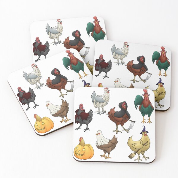 Item preview, Halloween Chickens designed and sold by JurassicParkans.