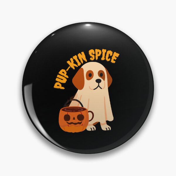 Item preview, Pup-Kin Spice - Adorable Ghost Dog Halloween Pun designed and sold by Leaf & Layer.