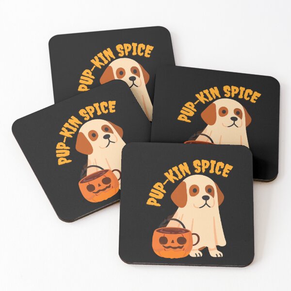 Item preview, Pup-Kin Spice - Adorable Ghost Dog Halloween Pun designed and sold by Leaf & Layer.