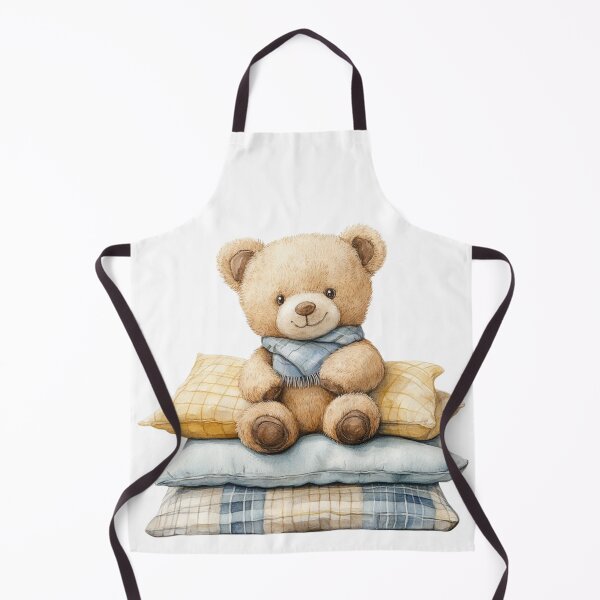 Item preview, Cozy Teddy Bear on Pillows – Watercolor Nursery Wall Art designed and sold by PAPIRO SIGLO XXI.