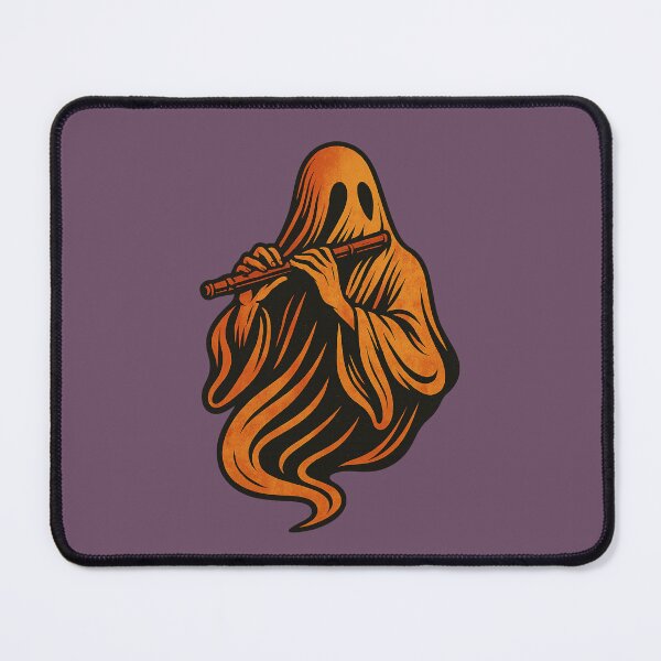 Item preview, Ghost Flutist – Retro 60s Halloween Musician Design designed and sold by Meandmyshop.