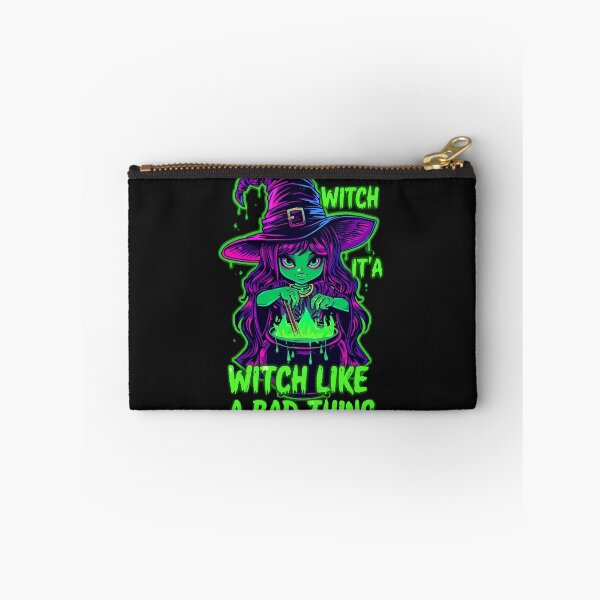 Item preview, Neon Witch Glow – “You Say Witch Like It’s a Bad Thing” Halloween Art ?? designed and sold by snoezelstudio.