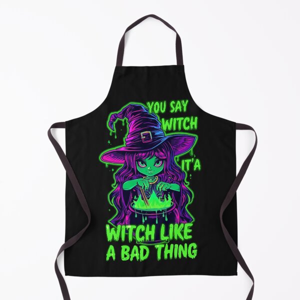 Item preview, Neon Witch Glow – “You Say Witch Like It’s a Bad Thing” Halloween Art ?? designed and sold by snoezelstudio.