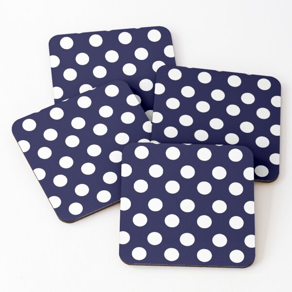 Item preview, Navy Blue with White Polka Dots designed and sold by Jeallan Designs.