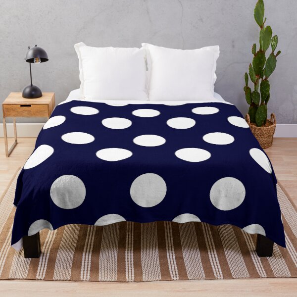 Item preview, Navy Blue with White Polka Dots designed and sold by Jeallan Designs.