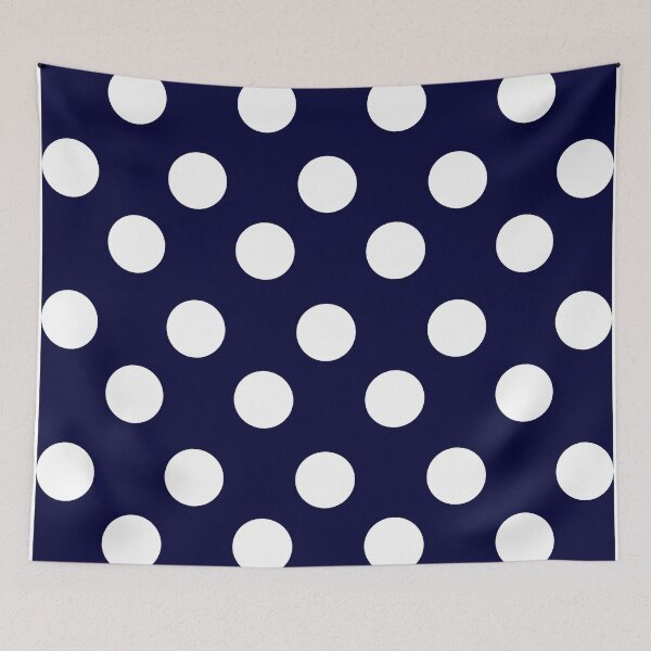 Item preview, Navy Blue with White Polka Dots designed and sold by Jeallan Designs.