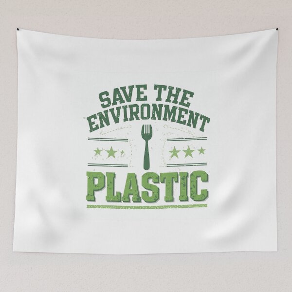 Item preview, Save The Environment Eat Plastic Funny T-Shirt – Eco Awareness Sarcastic Quote Shirt for Environmental Activists designed and sold by GAIDREDA.