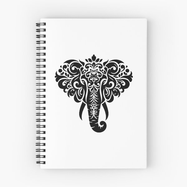 Item preview, Ornate Elephant Head Design – Tribal Mandala Style designed and sold by Kruti Collection.