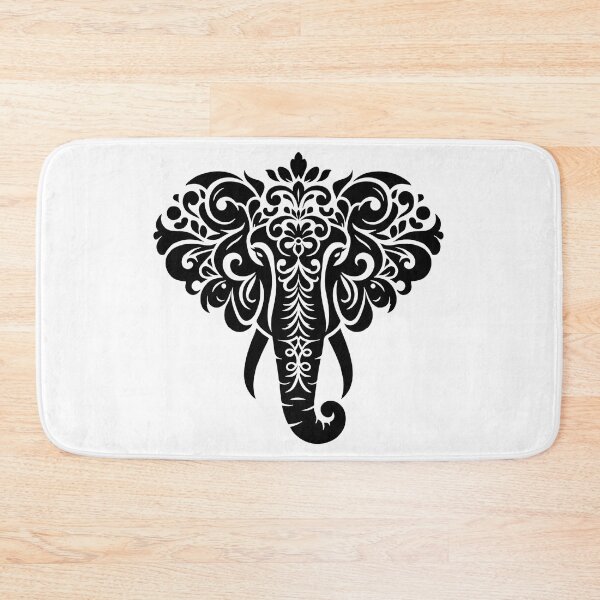 Item preview, Ornate Elephant Head Design – Tribal Mandala Style designed and sold by Kruti Collection.