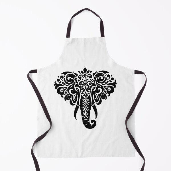 Item preview, Ornate Elephant Head Design – Tribal Mandala Style designed and sold by Kruti Collection.