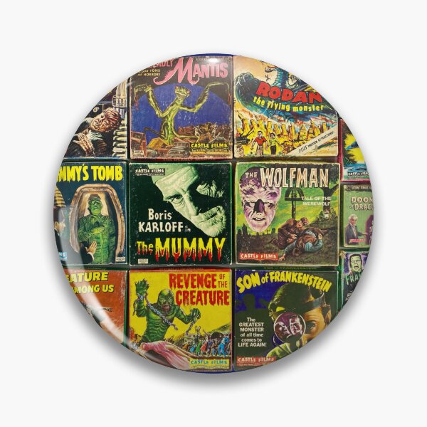 Item preview, Vintage 8mm Monster Movies Collage designed and sold by MidnightMovieRB.