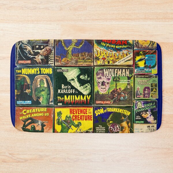 Item preview, Vintage 8mm Monster Movies Collage designed and sold by MidnightMovieRB.